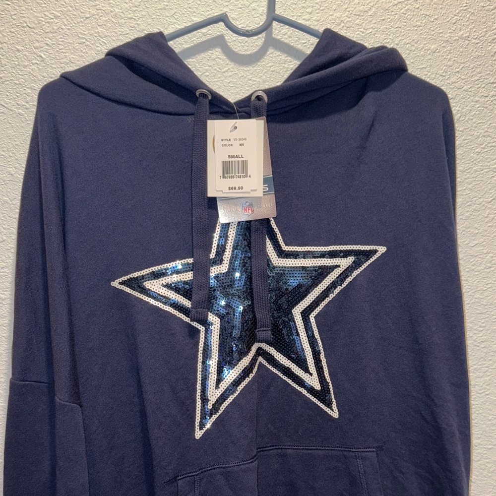 PINK Victoria's Secret Navy Blue Star Sweater